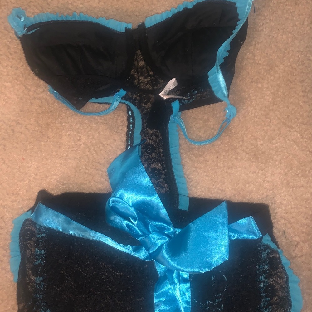 Vintage Y2K Playboy Apron Coquette Costume Lingerie - Picture 2 of 12